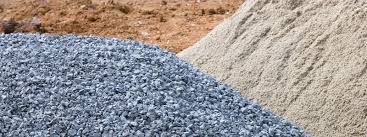 Materiales de construcción: grava y arena